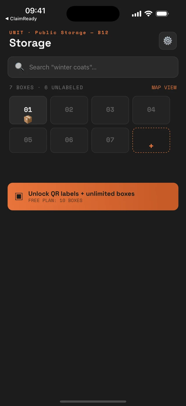 UnitMap main screen
